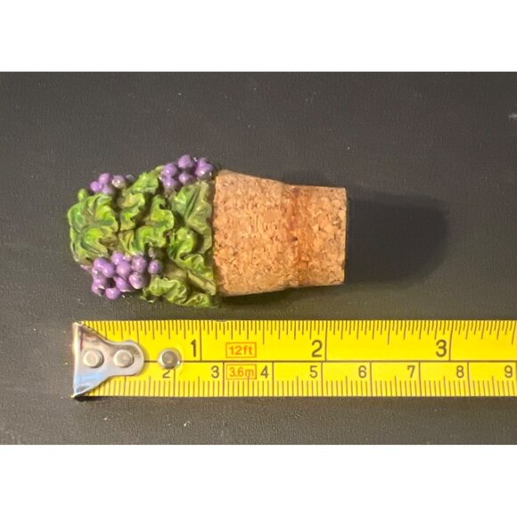Grapes Wine Themed Kitchen Lot Glass Trivet Stopper Sign Resin Basket - Picture 7 of 16